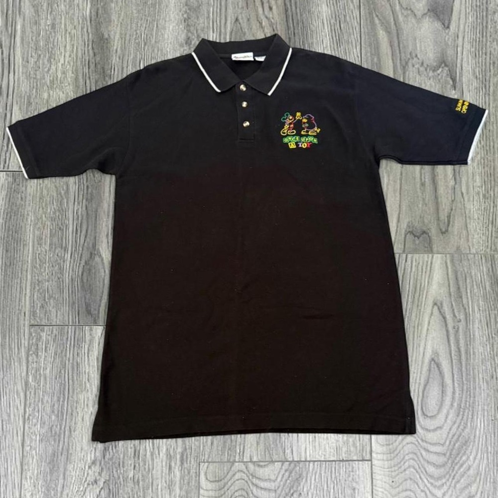 Vintage 2002 Disney World Once Upon A Toy Opening Crew Staff Polo Shirt Medium